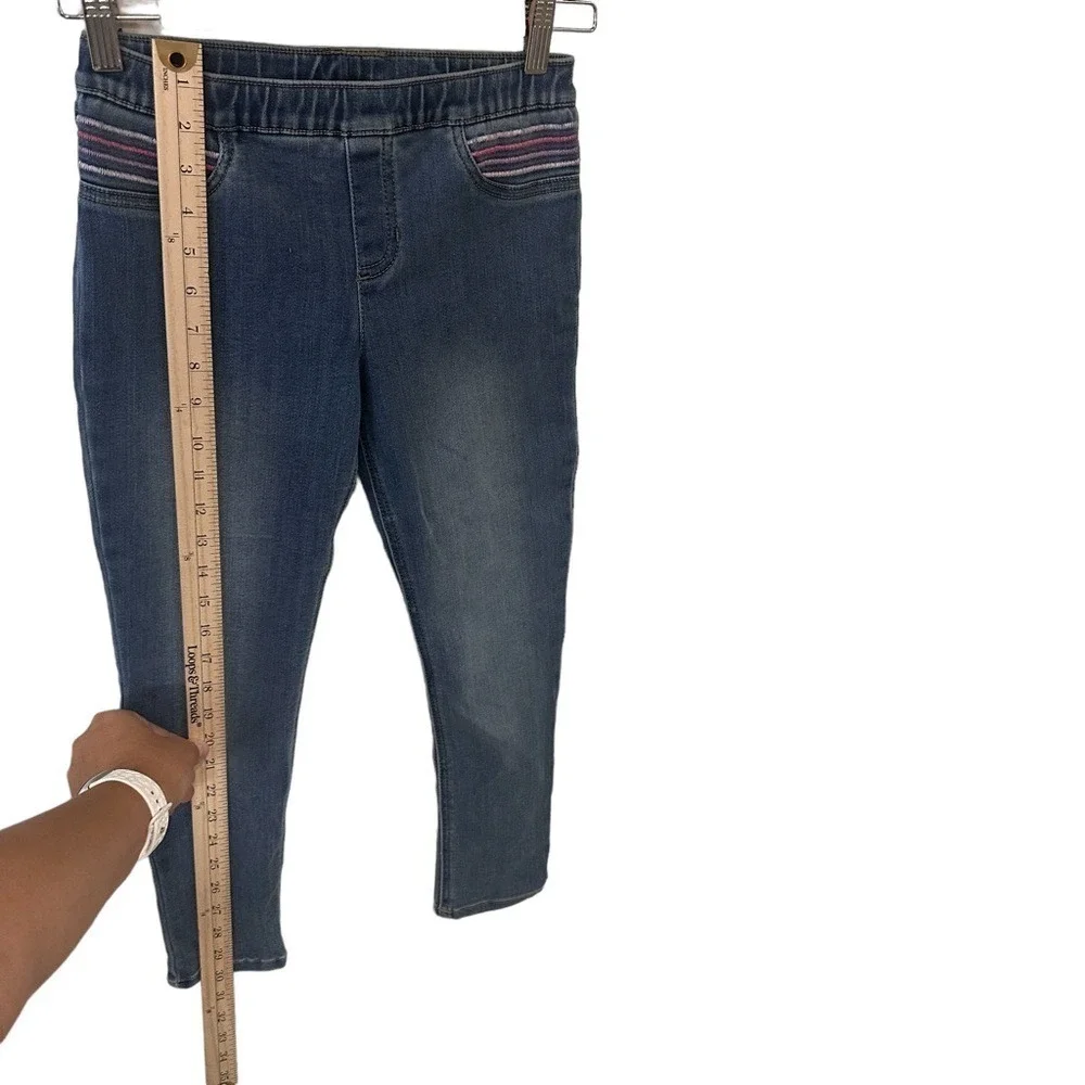 Carter's Girls Blue Jeggings Size 8 Stretch Denim Pull‎ On Elastic Waist